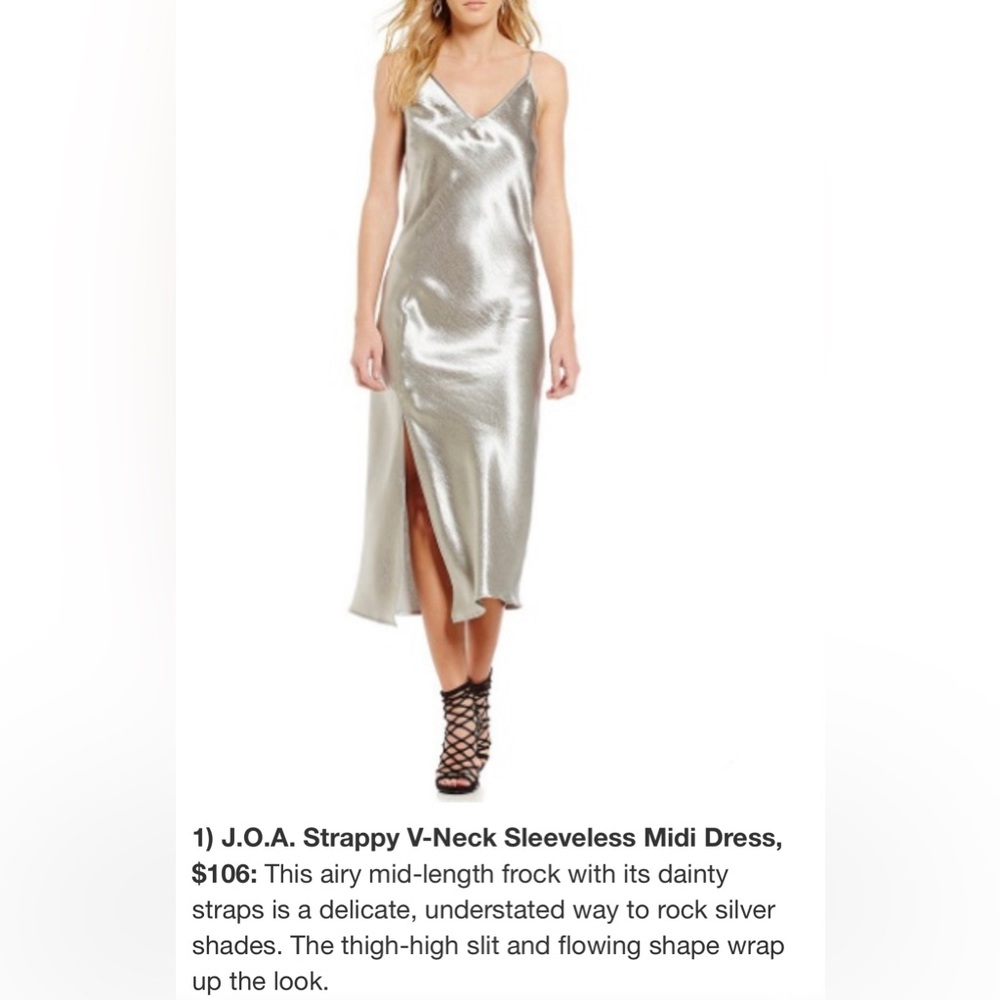 NWT - J.O.A. Strappy V-Neck Sleeveless Midi Dress